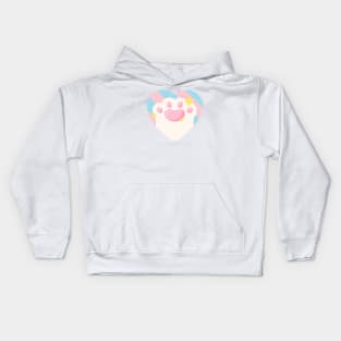 Pride & Paw 🐾 Cute Transgender White Toe bean 🏳️‍🌈 Kids Hoodie